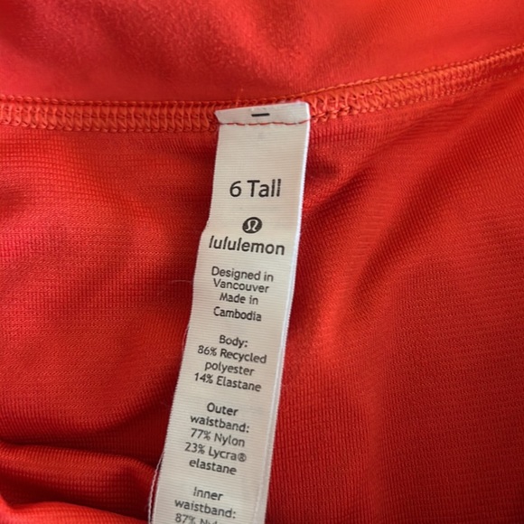 Lululemon sowed shorts size 6 tall - Picture 4 of 4